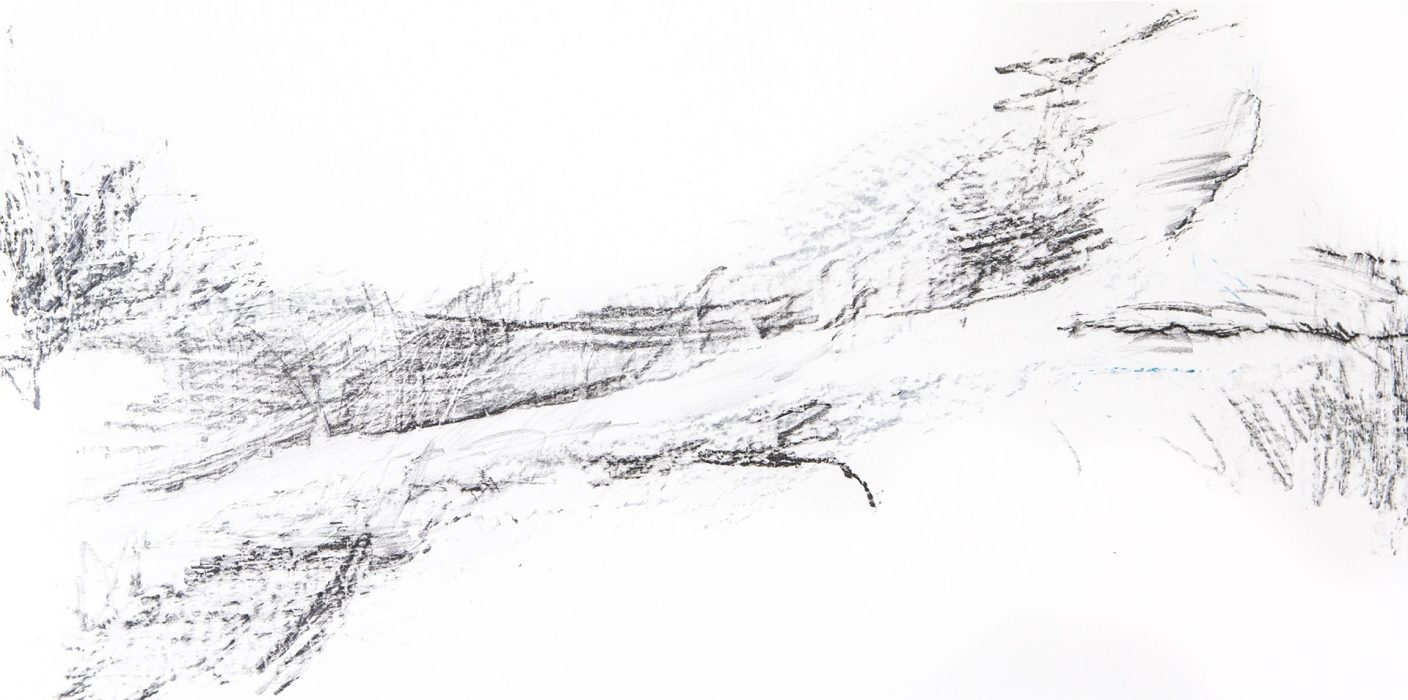 Frottage auf Papier