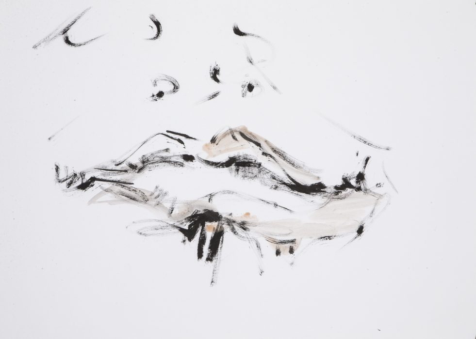 70 x 50 cm Pigmente mit Wasser auf Papier