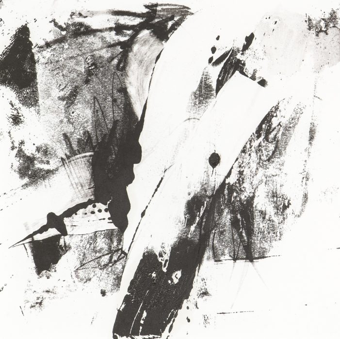 25 x 25 cm Linoldruckfarbe auf Papier
