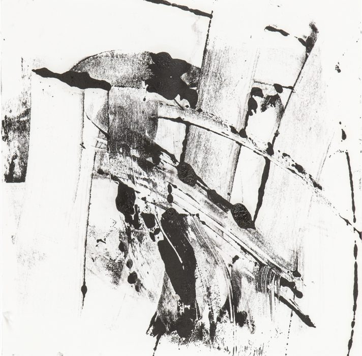 25 x 25 cm Linoldruckfarbe auf Papier